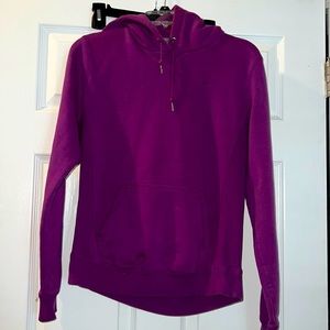 Nike Hoodie purple with gray inside lining. Very warm!